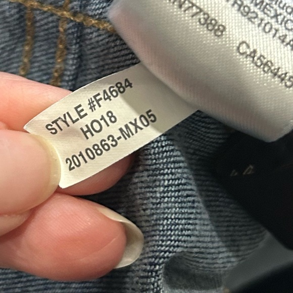 Madewell 10" High Rise Skinny Jeans Womens Size 29 medium/dark wash F4684 denim - Picture 14 of 14